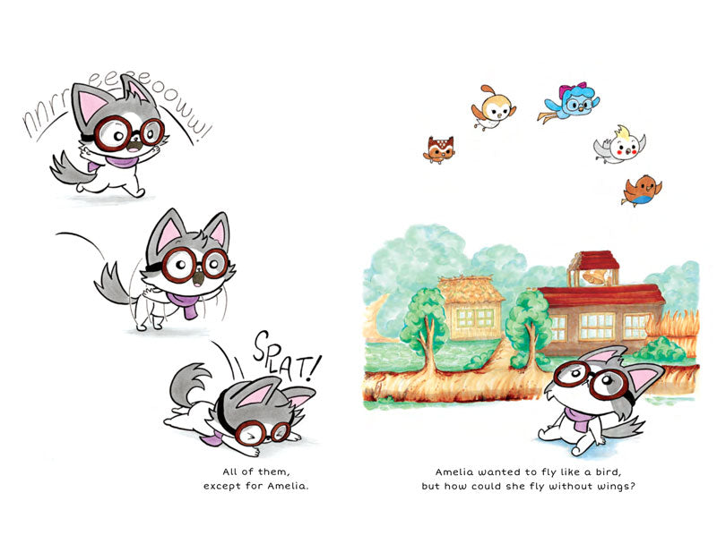 Amelia the Flying Cat - children's book